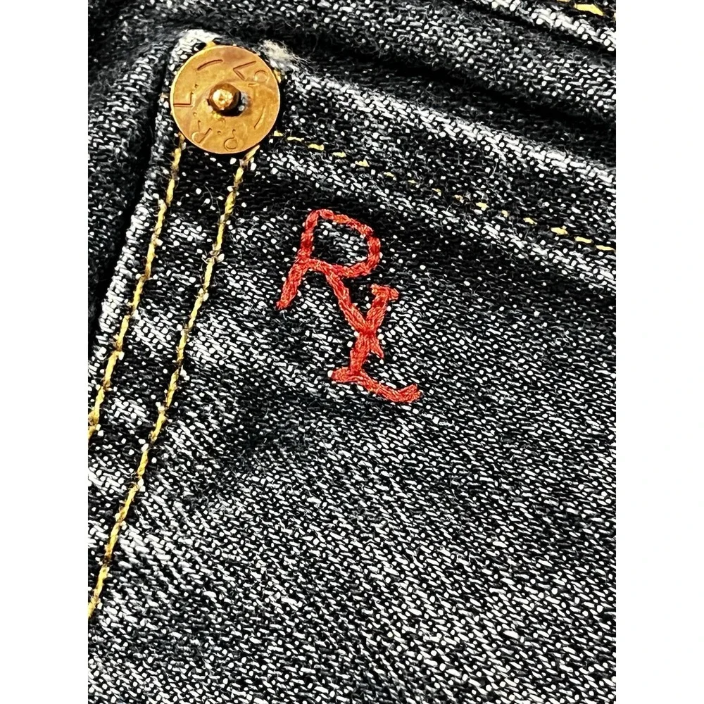 Vintage Men's Polo Ralph Lauren Hampton Straight Selvedge Jeans Size‎ 34x30 Blue